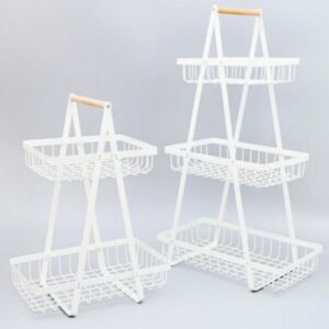 Round Hanging Iron‑Wood Shelf