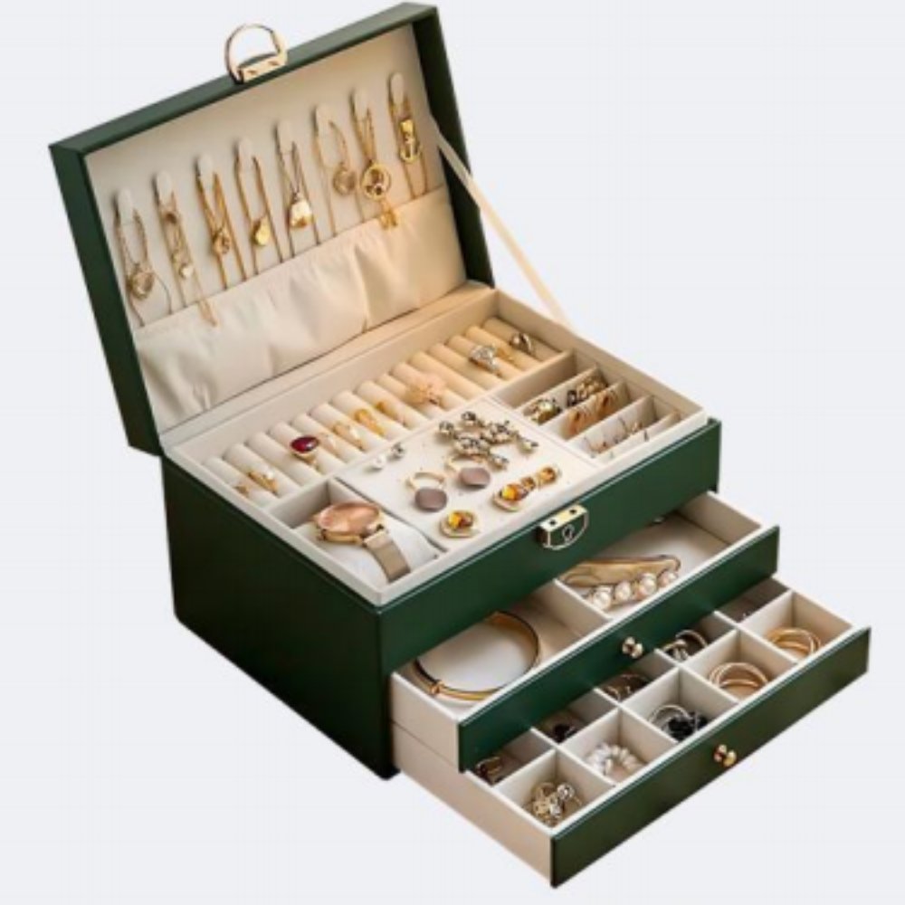 Jewelry Storage 3‑Tier Jewelry Storage Box